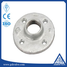 China fornecimento de flange de piso de ferro maleável galvanizado personalizado 1/2 &quot;1&quot; 3/4 &quot;com alta qualidade